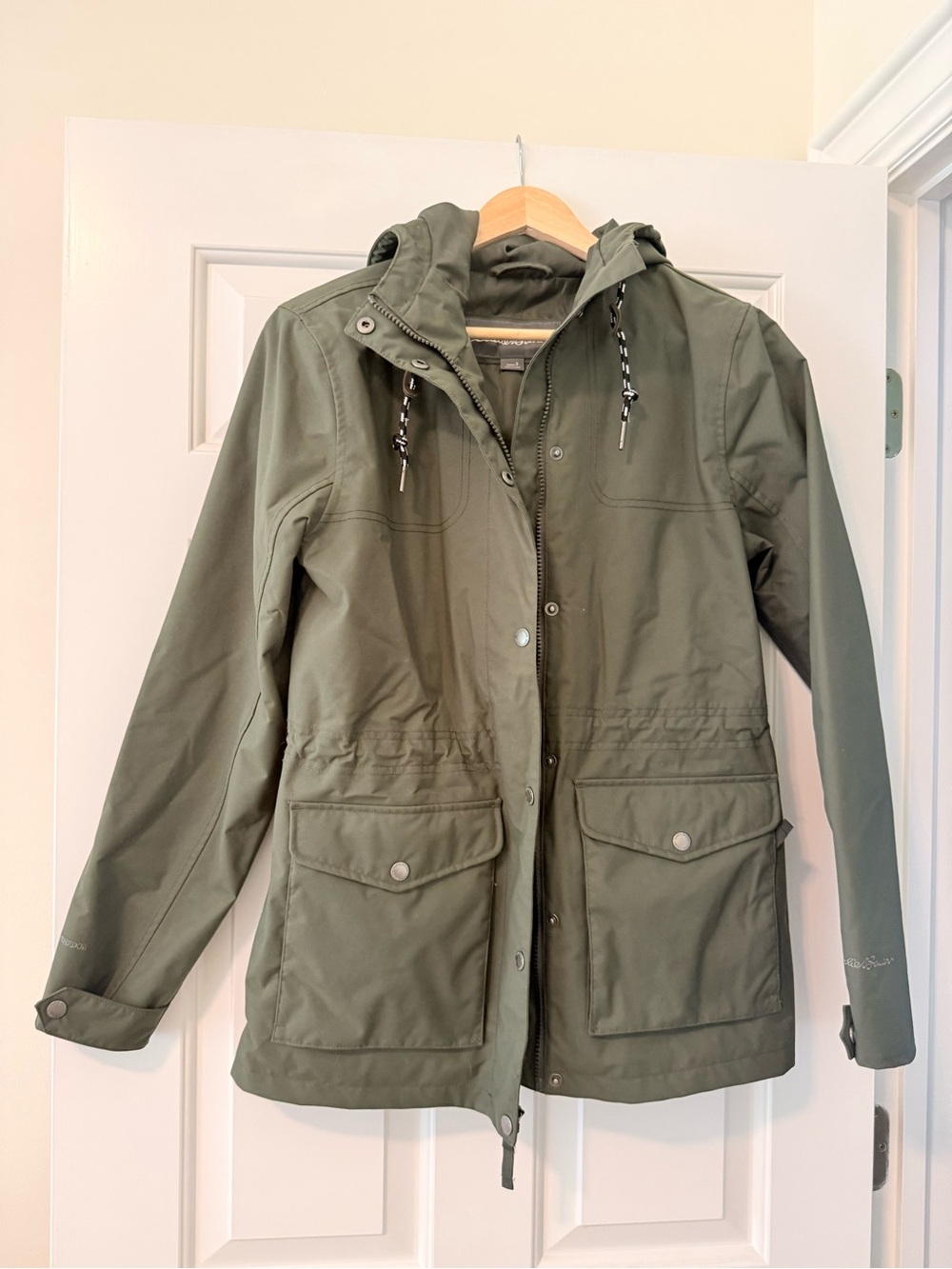 Eddie Bauer Olive Green Women's Hooded Jacket